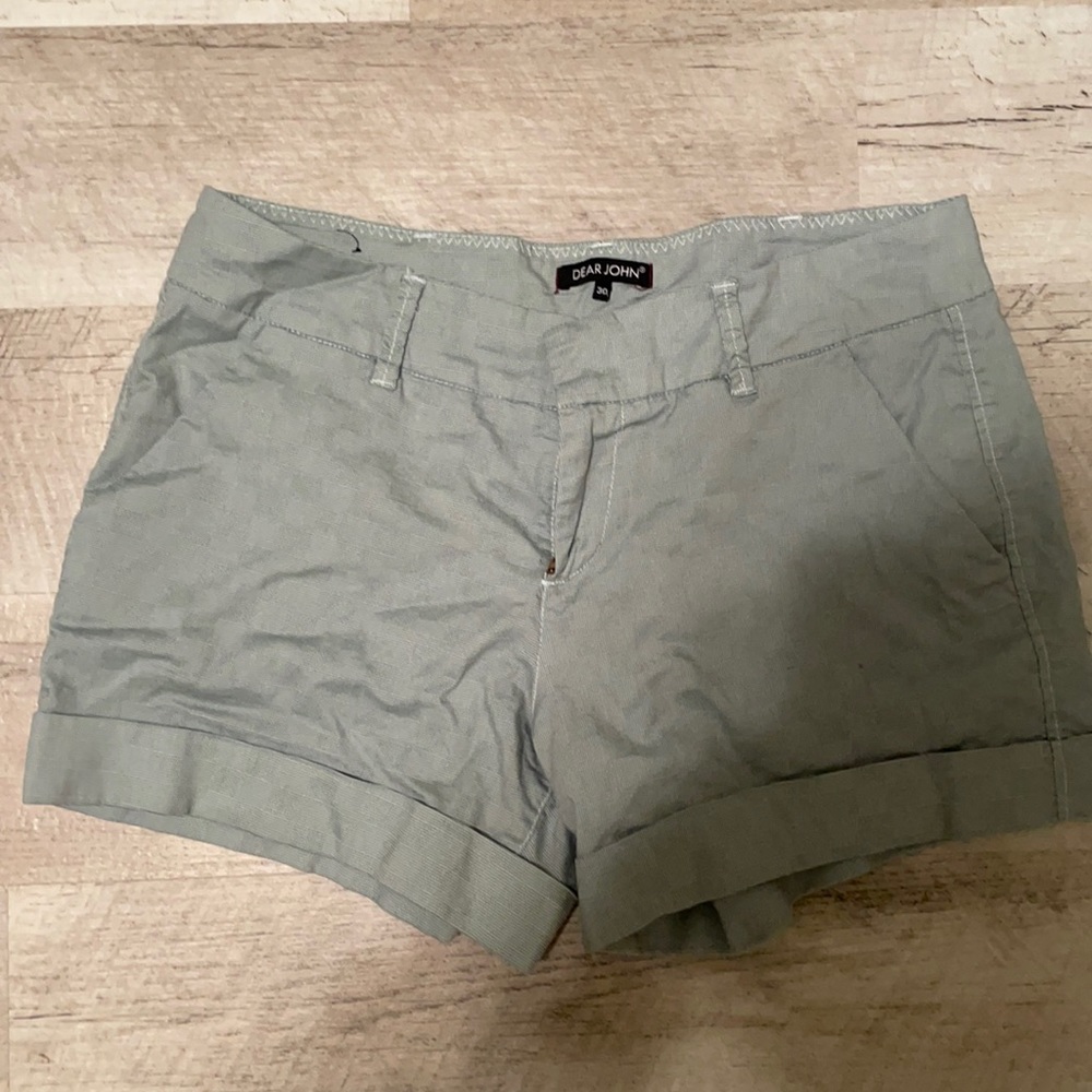 Green/white Dear John shorts